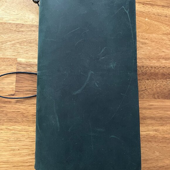 Traveler's Notebook Starter Kit Regular Size Blue Leather Cover Journal - Picture 2 of 6